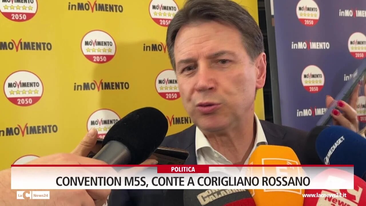 Convention M5s, Conte a Corigliano Rossano