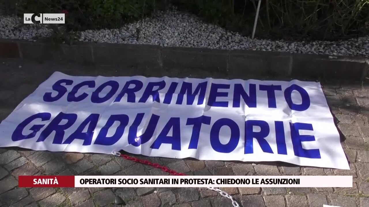 Operatori socio sanitari in protesta: chiedono le assunzioni