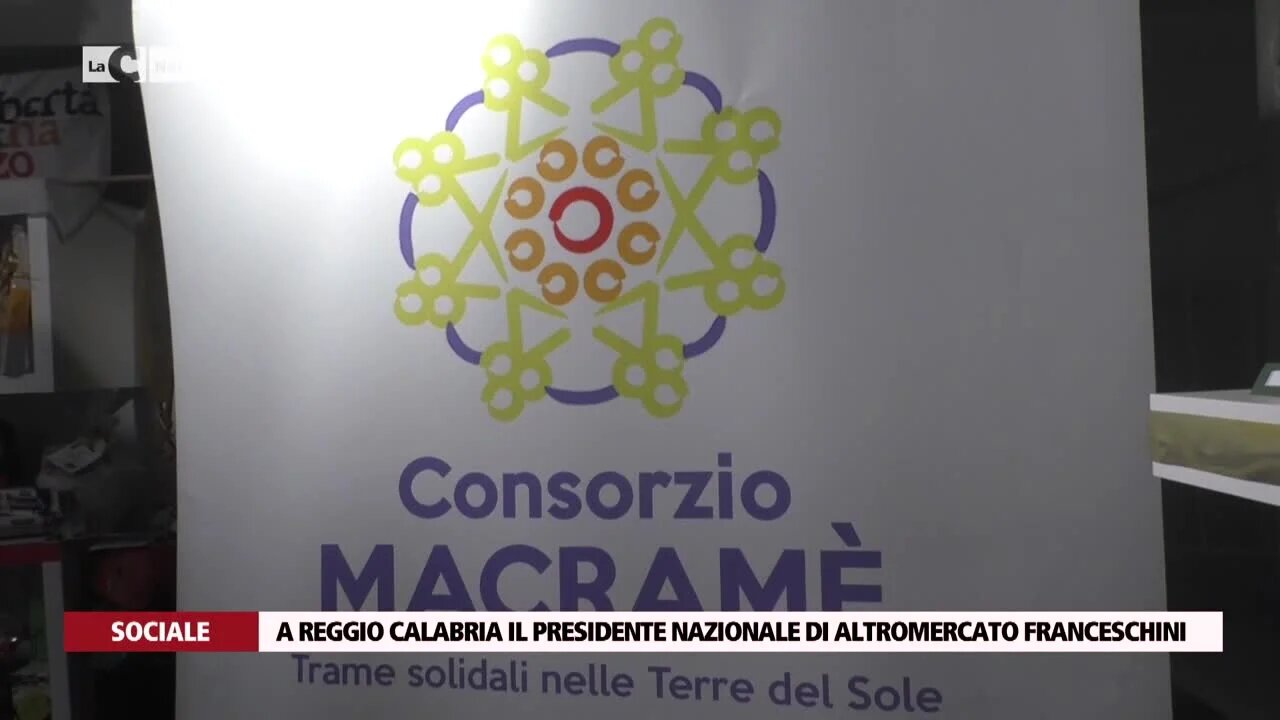 A Reggio Calabria il presidente nazionale di Altromercato Franceschini