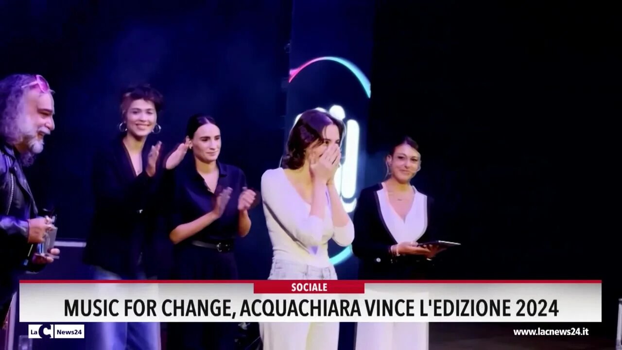 Music for Change, Acquachiara vince l'edizione 2024