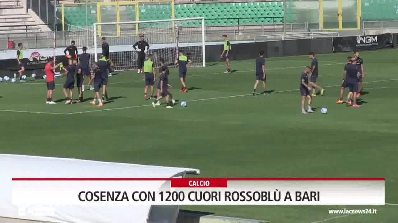 Cosenza con 1200 cuori rossoblù a Bari