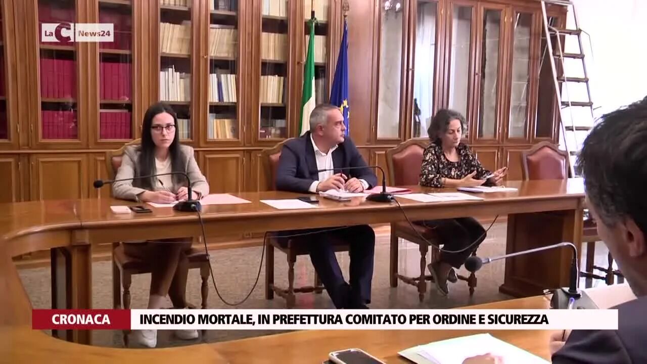 Incendio mortale, in Prefettura comitato per ordine e sicurezza