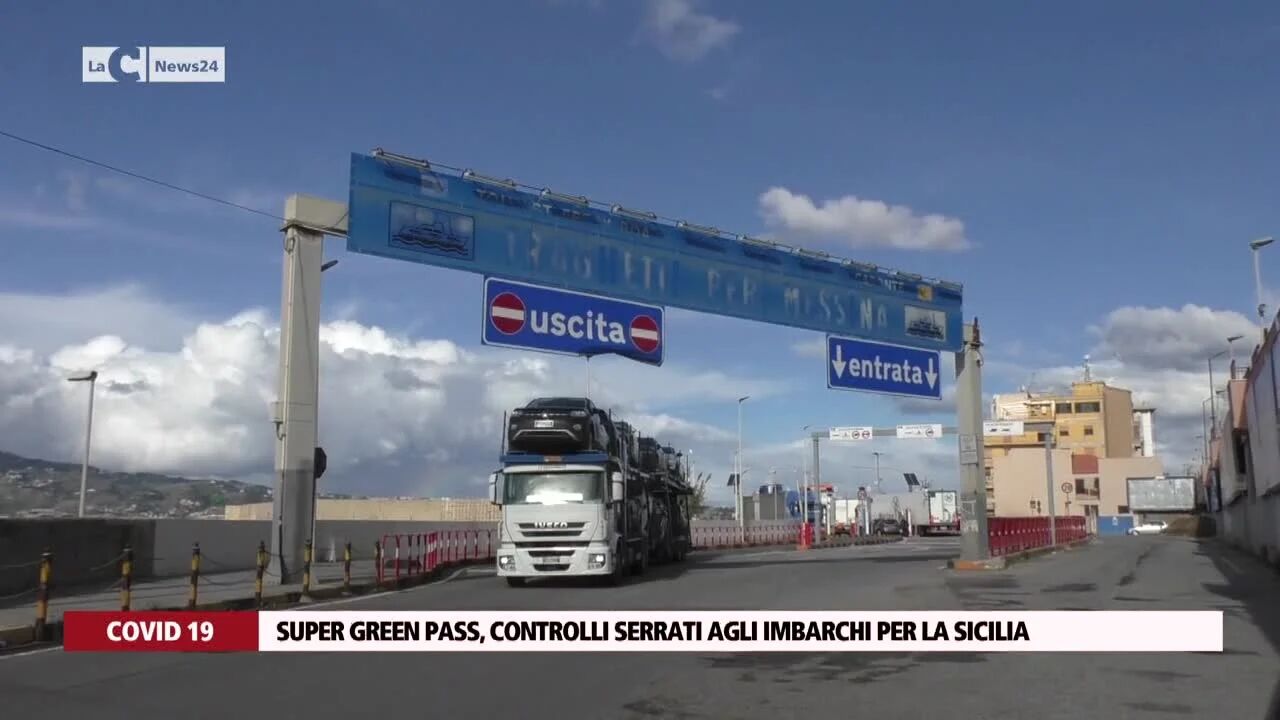 Super green pass, controlli serrati agli imbarchi per la Sicilia