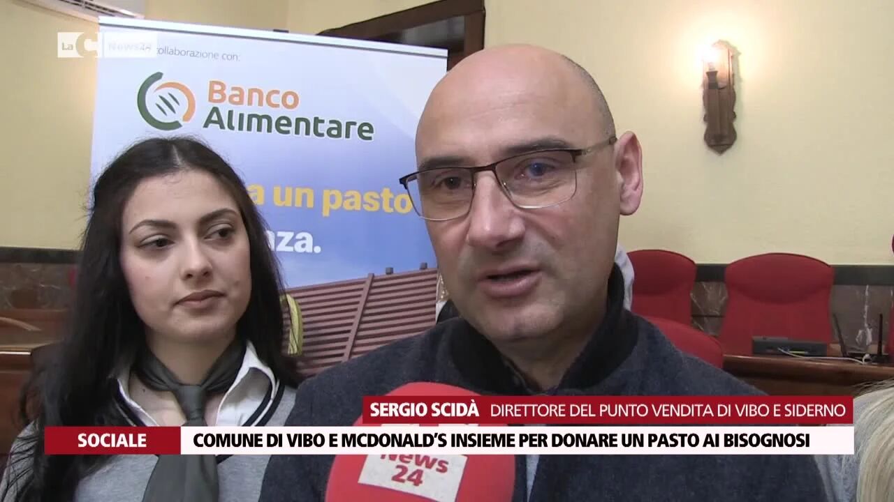 Comune di Vibo e McDonald’s insieme per donare un pasto ai bisognosi