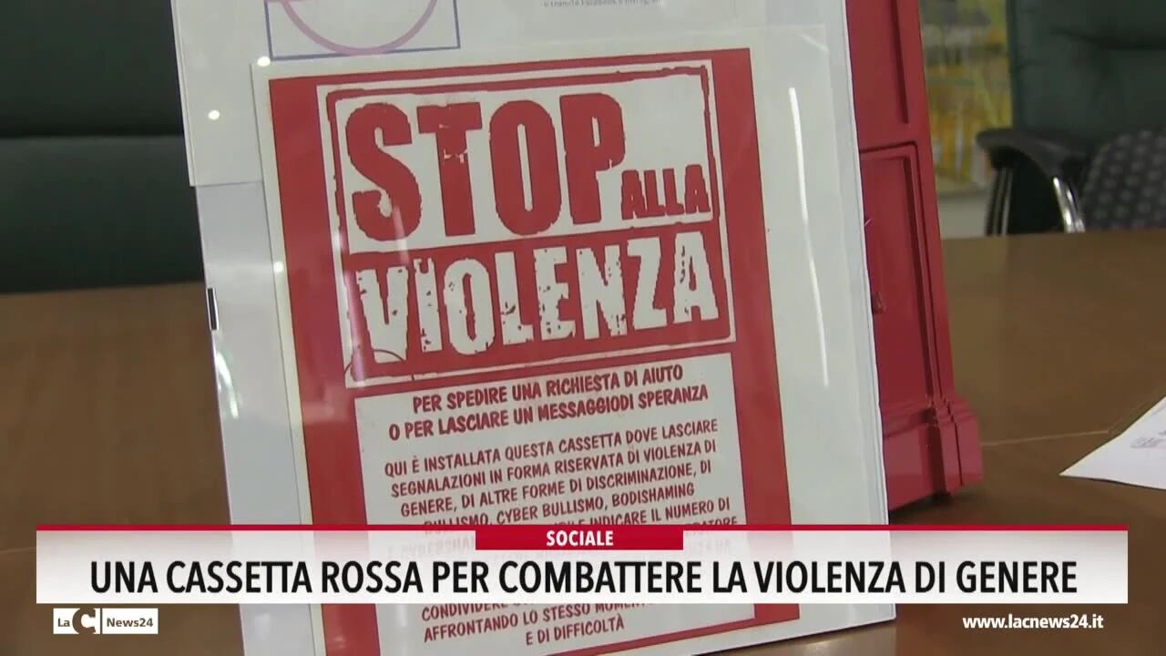 Una cassetta rossa per combattere la violenza di genere