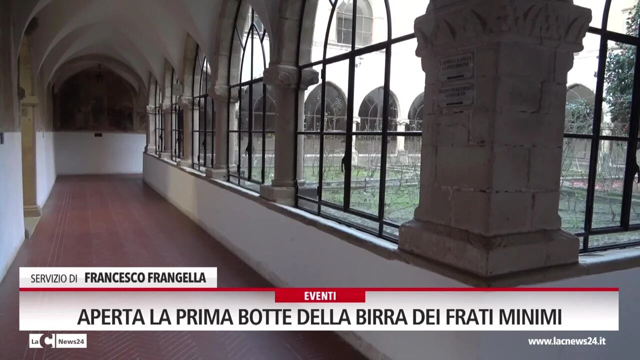 Aperta la prima botte della birra dei frati minimi