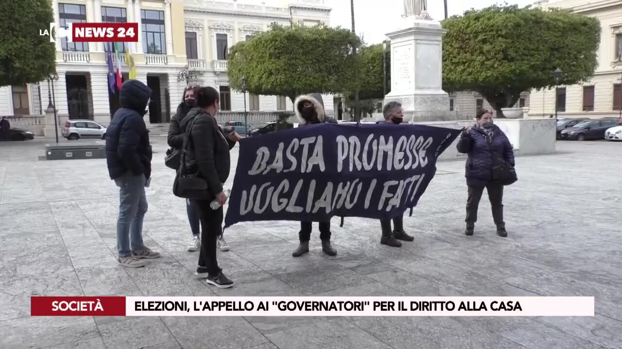 Elezioni, l'appello ai "Governatori" per il diritto alla casa