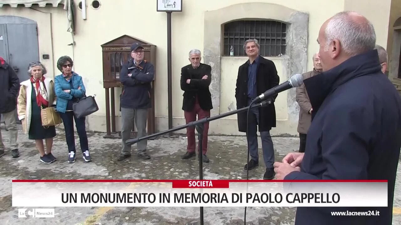 Un monumento in memoria di Paolo Cappello