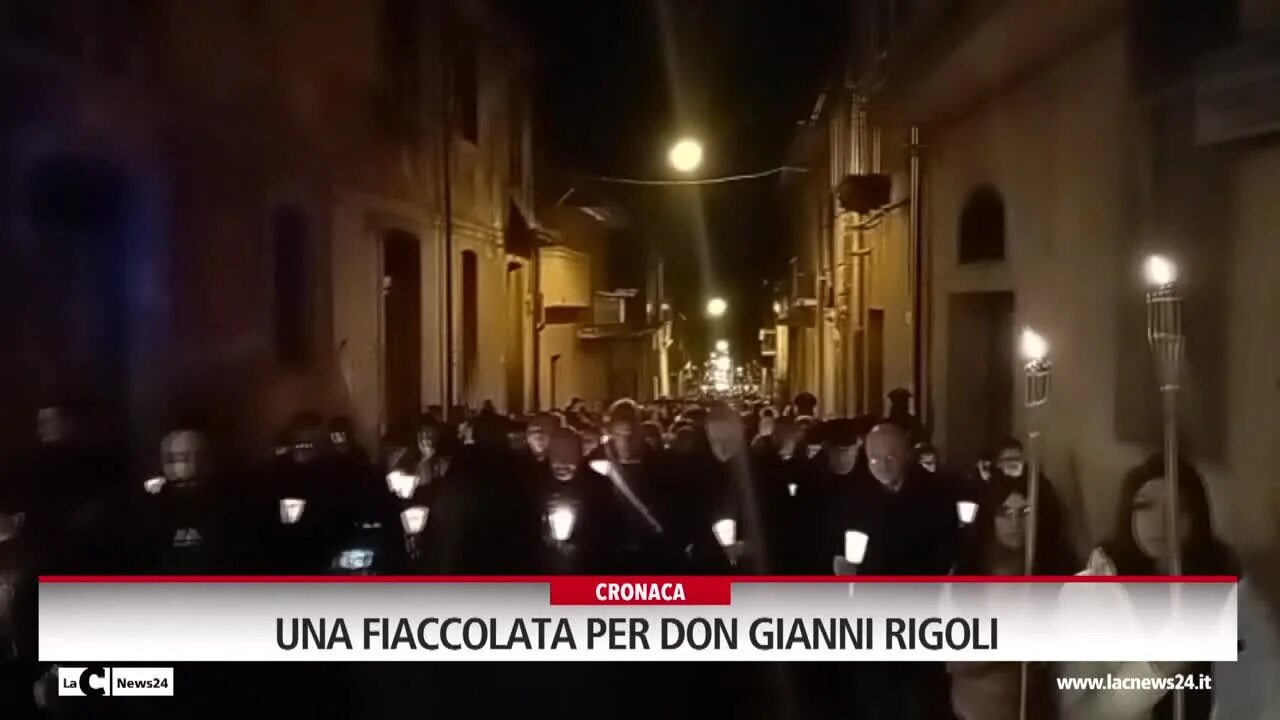 Una fiaccolata per Don Gianni Rigoli