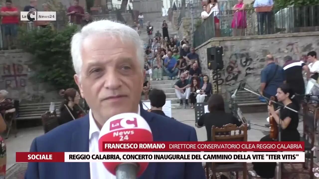 Reggio Calabria, concerto inaugurale del Cammino della Vite "Iter Vitis"