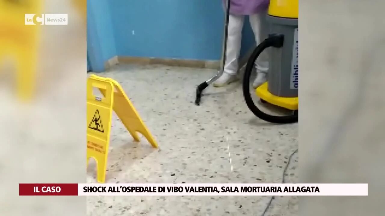 Shock all’ospedale di Vibo Valentia, sala mortuaria allagata