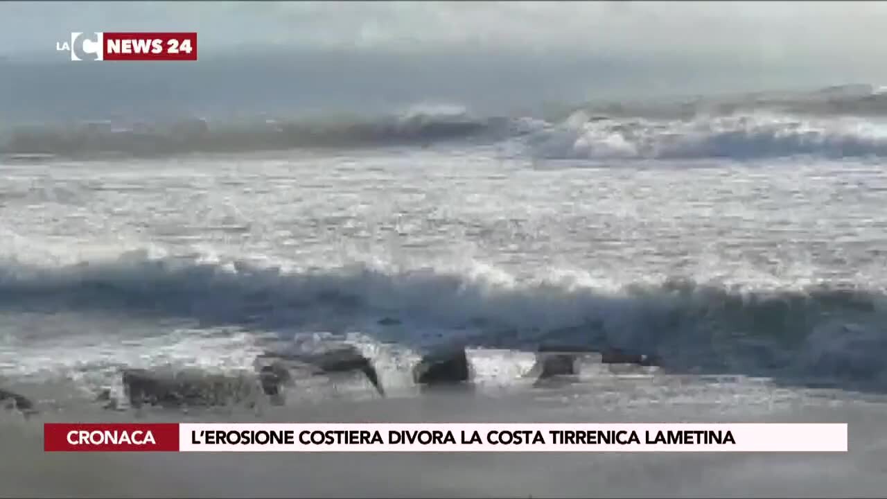 L’erosione costiera divora la costa tirrenica lametina