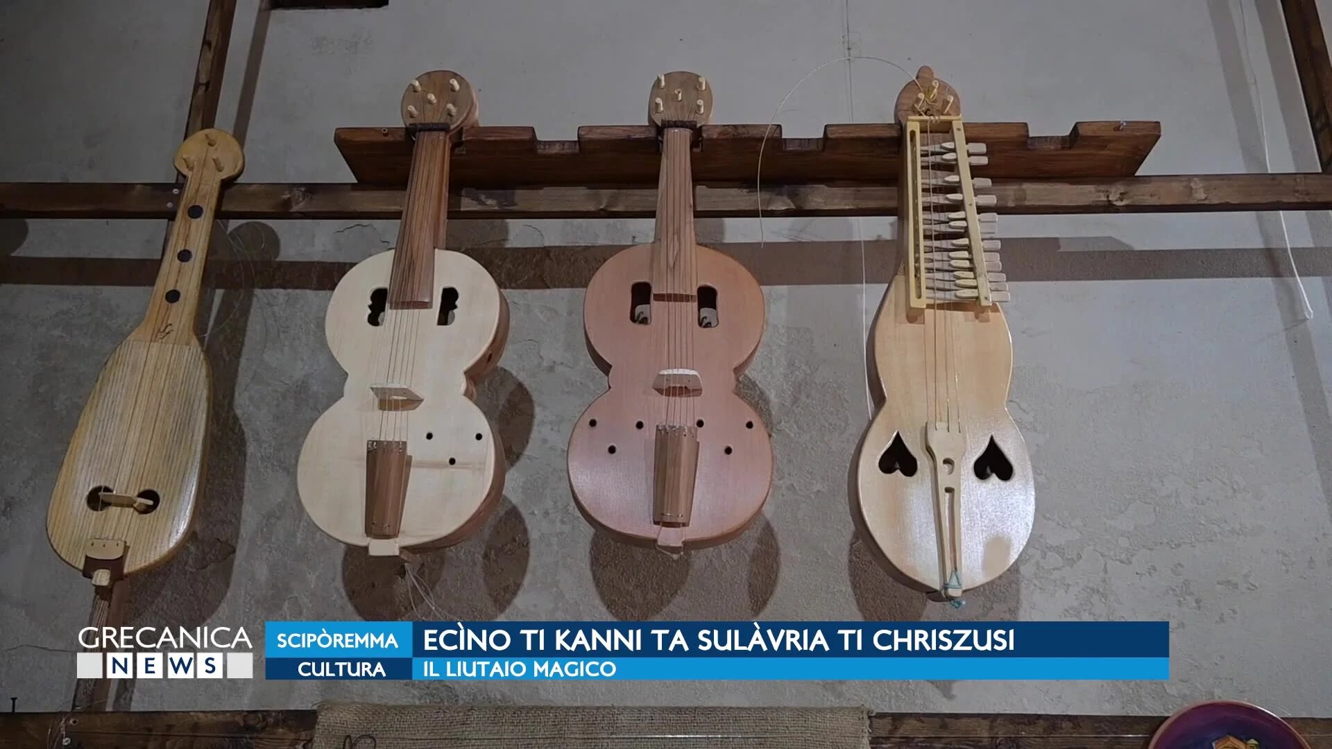 Il liutaio magico di Bova, la sua bottega è un angolo di storia e tradizione