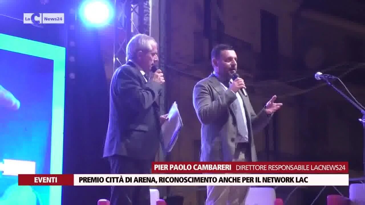 Premio città di Arena, riconoscimento anche per il network LaC