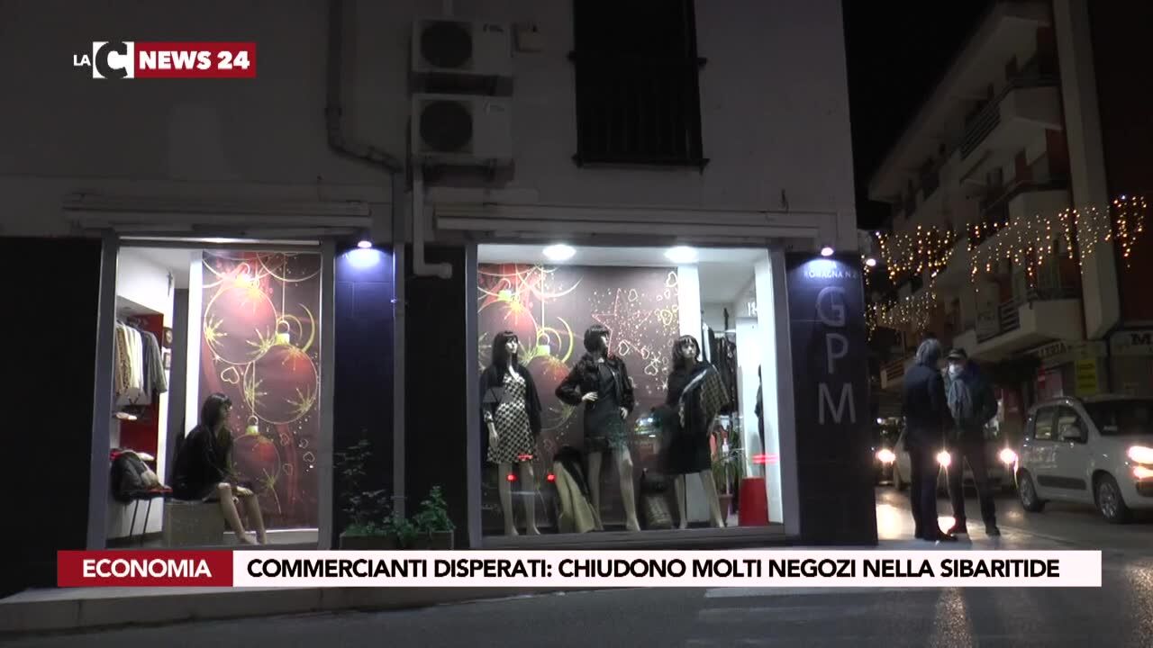 Commercianti disperati, chiudono molti negozi nella sibaritide
