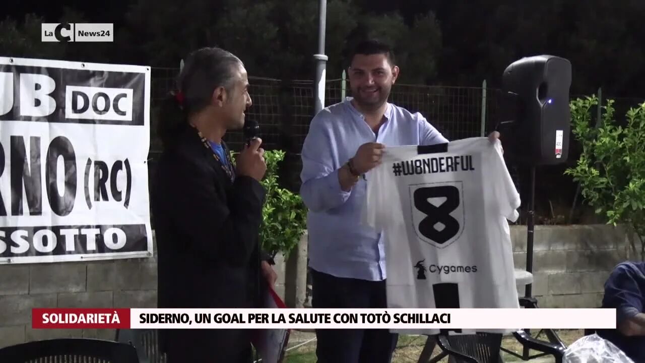 Siderno, un goal per la salute con Totò Schillaci