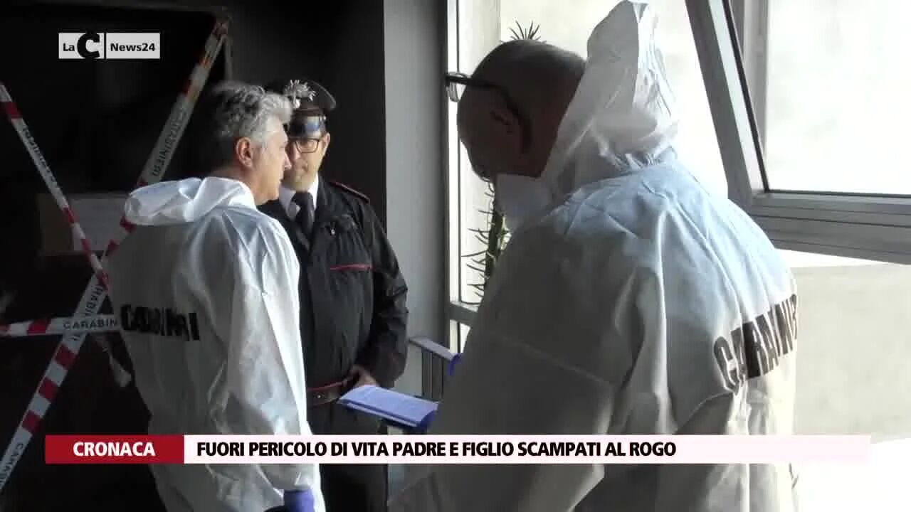 Fuori pericolo di vita padre e figlio scampati al rogo