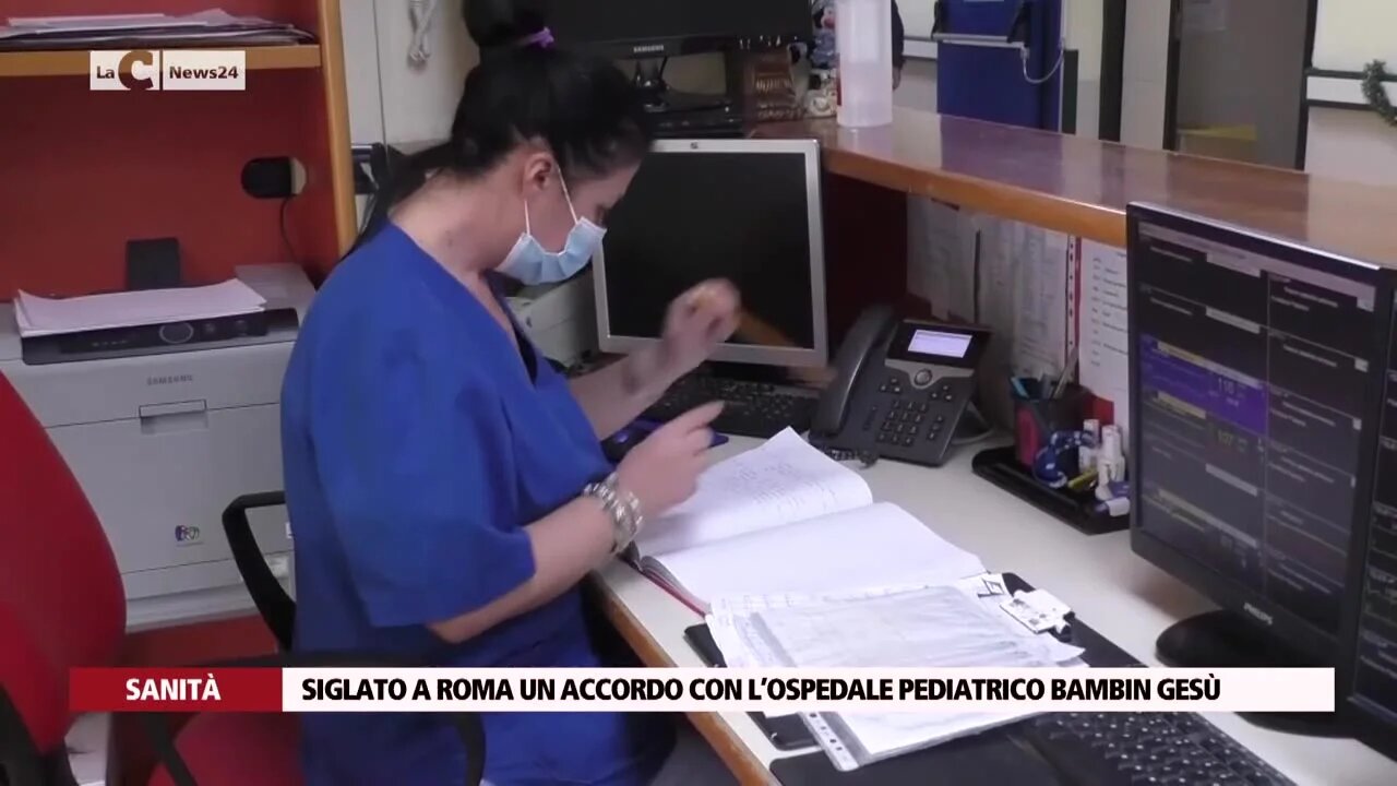 Siglato a Roma un accordo con l’ospedale pediatrico Bambin Gesù