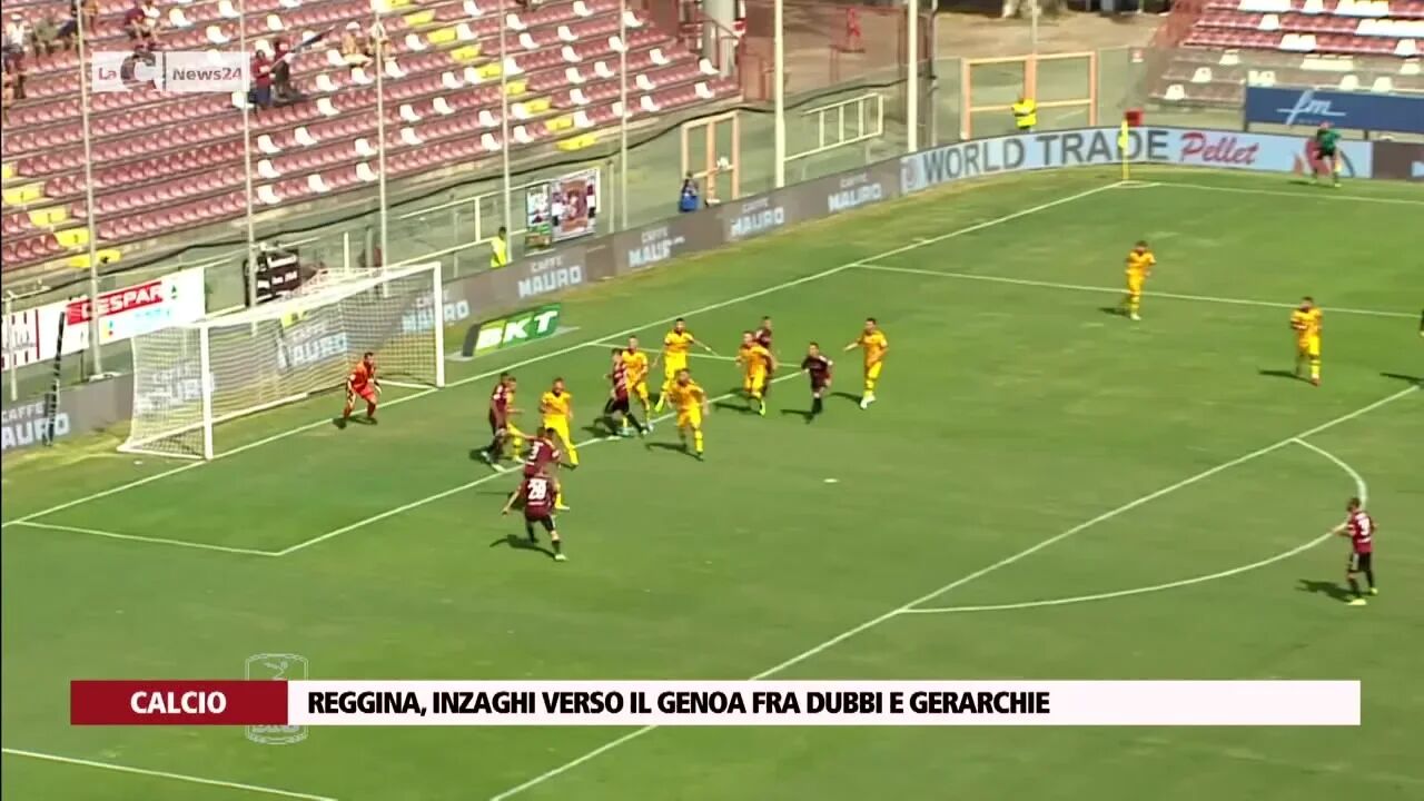 Reggina, Inzaghi verso il Genoa fra dubbi e gerarchie