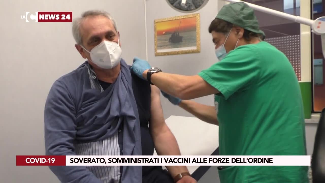 Soverato, somministrati i vaccini anti-covid alle forze dell'ordine