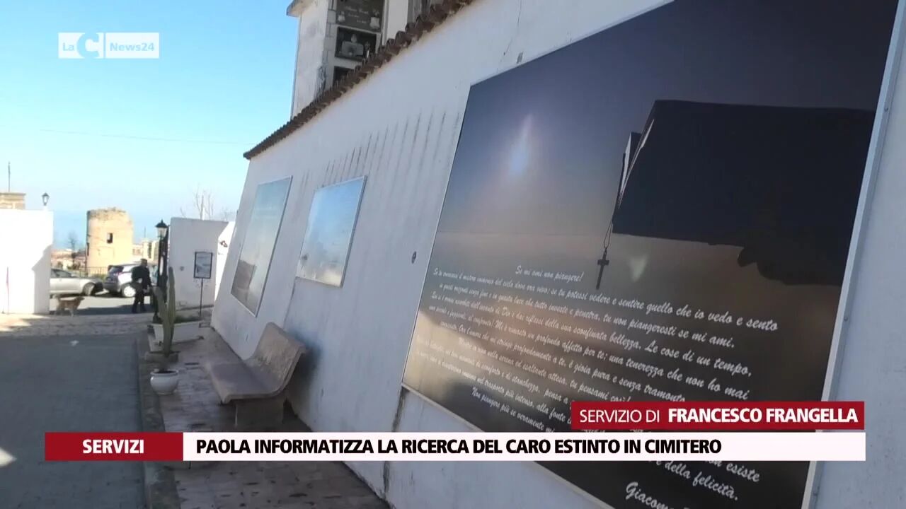 Paola, il cimitero punta a diventa smart: uno schermo digitale consentirà di individuare loculi e defunti