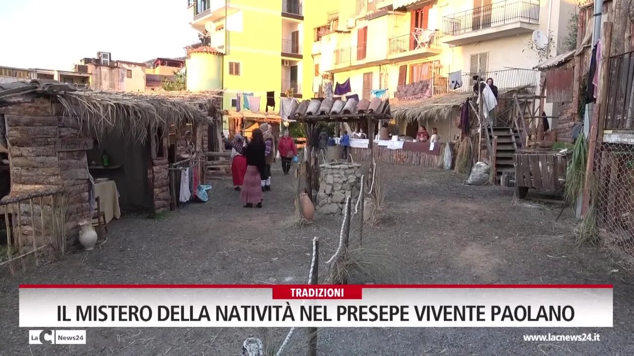 Il mistero della natività nel presepe vivente paolano