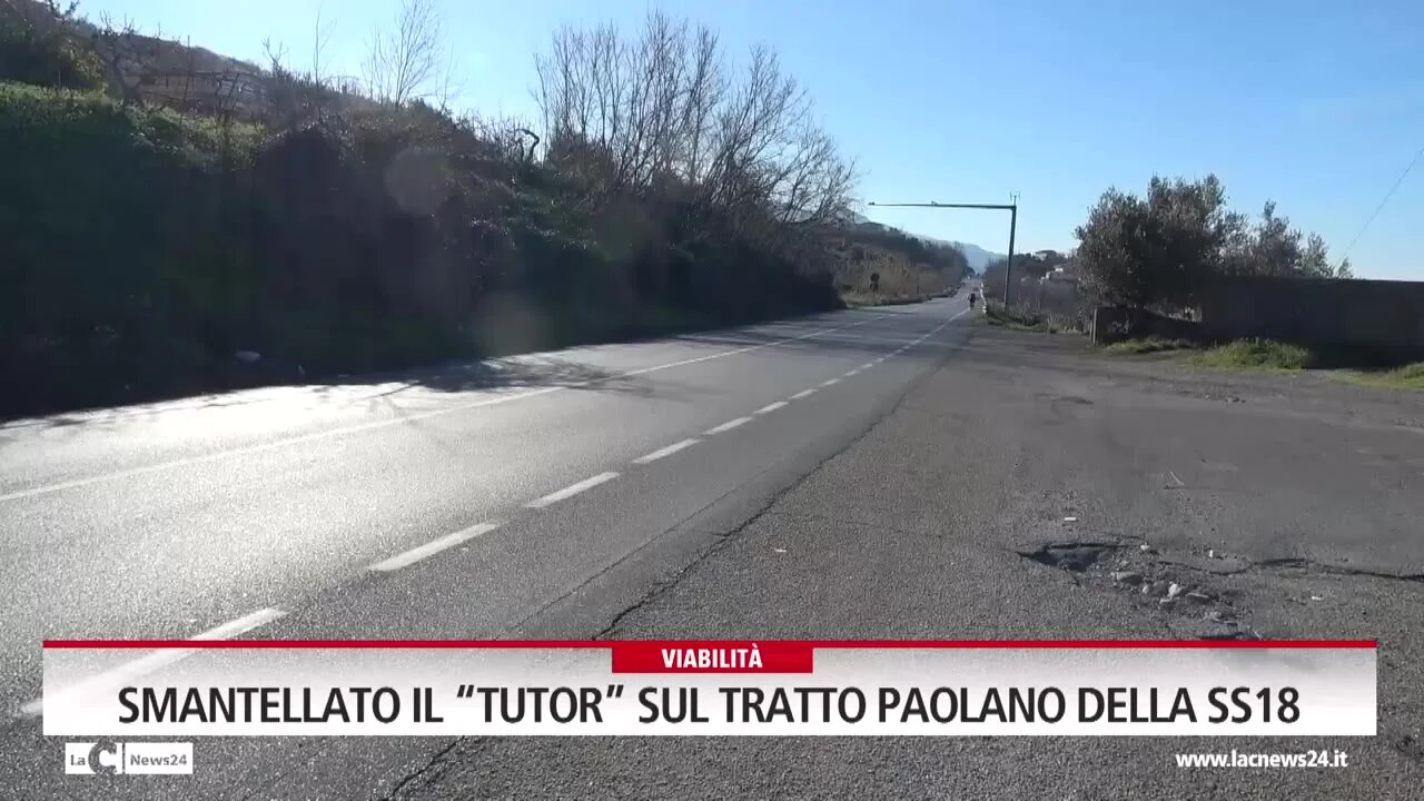 Smantellato il “tutor” sul tratto paolano della SS18