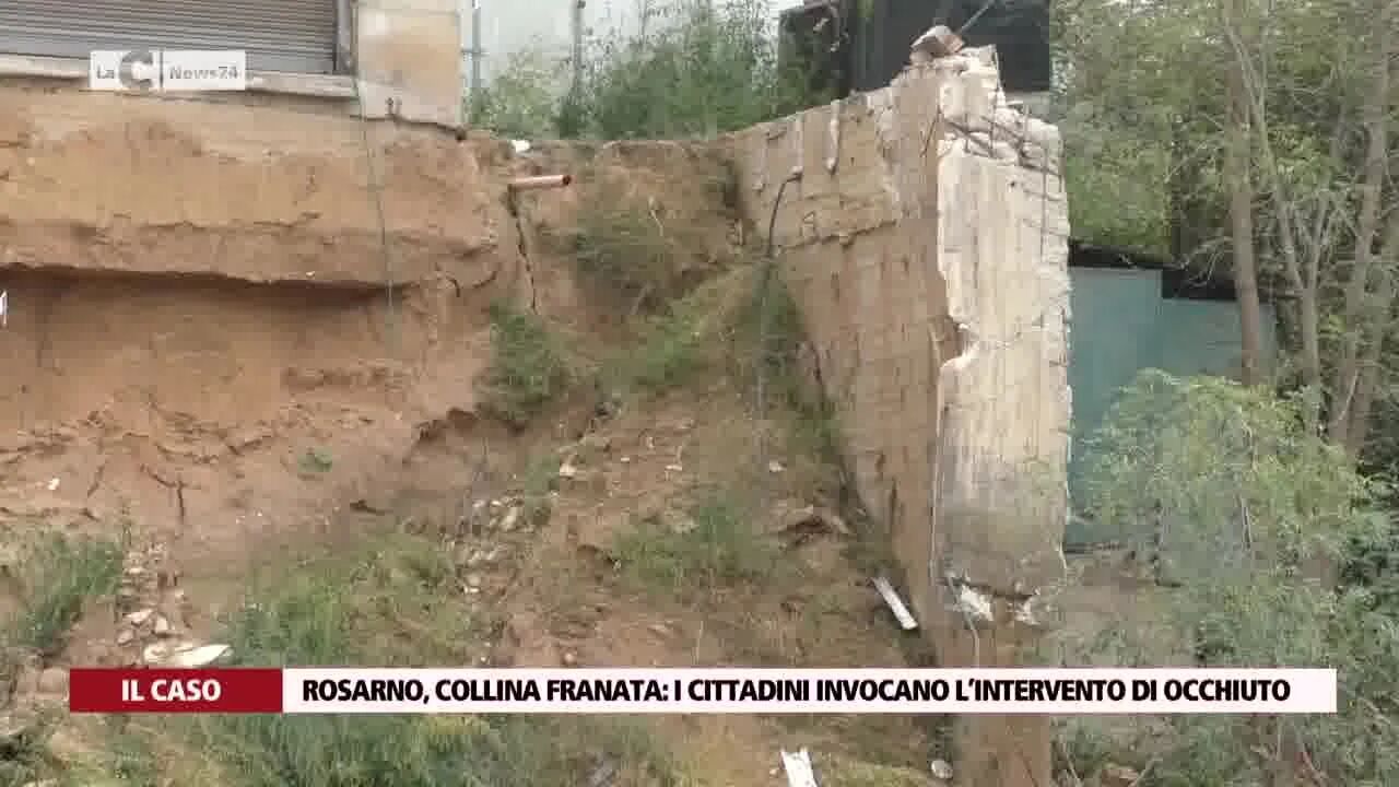 Rosarno, collina franata i cittadini invocano l’intervento di Occhiuto