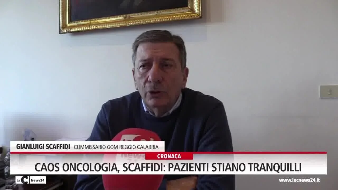 Caos Oncologia, Scaffidi: «Pazienti stiano tranquilli»