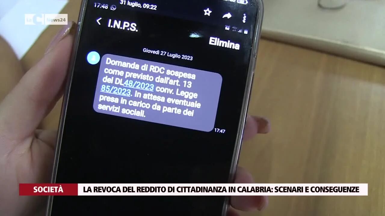 La revoca del reddito di cittadinanza in Calabria: scenari e conseguenze