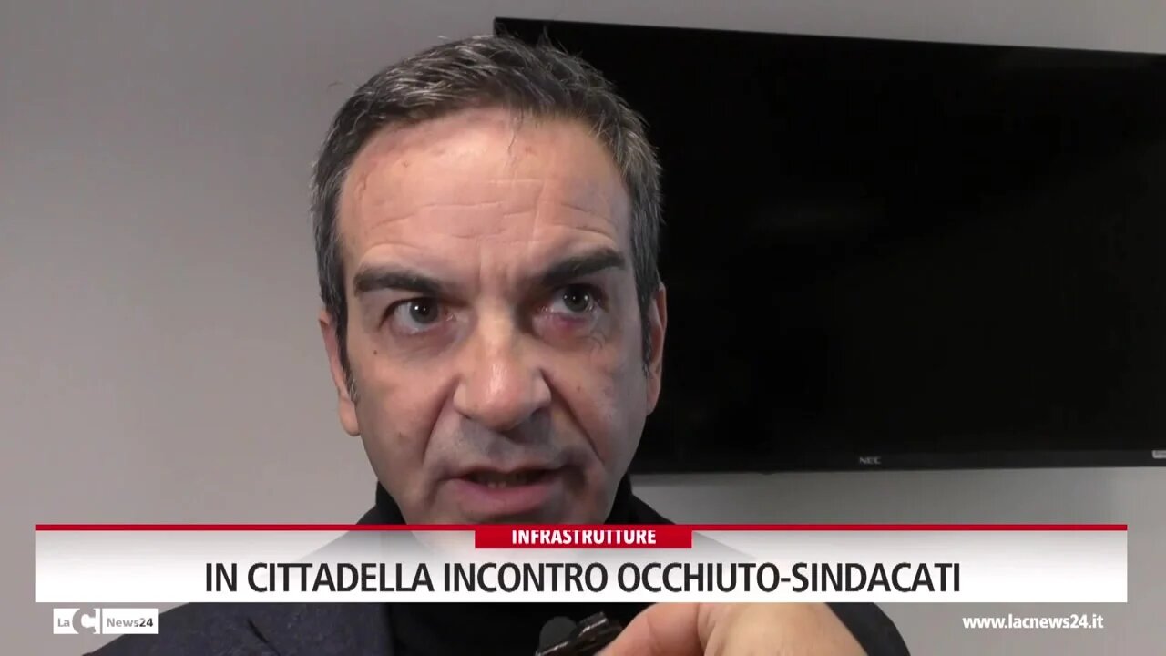 In cittadella incontro Occhiuto-sindacati