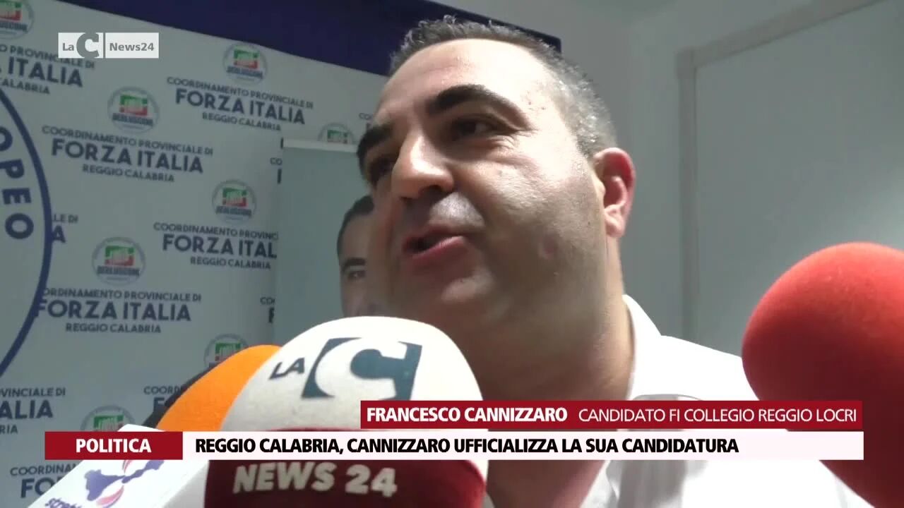 Reggio Calabria, Cannizzaro ufficializza la sua candidatura