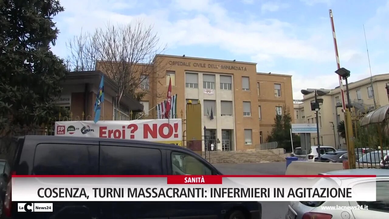 Cosenza, turni massacranti: infermieri in agitazione