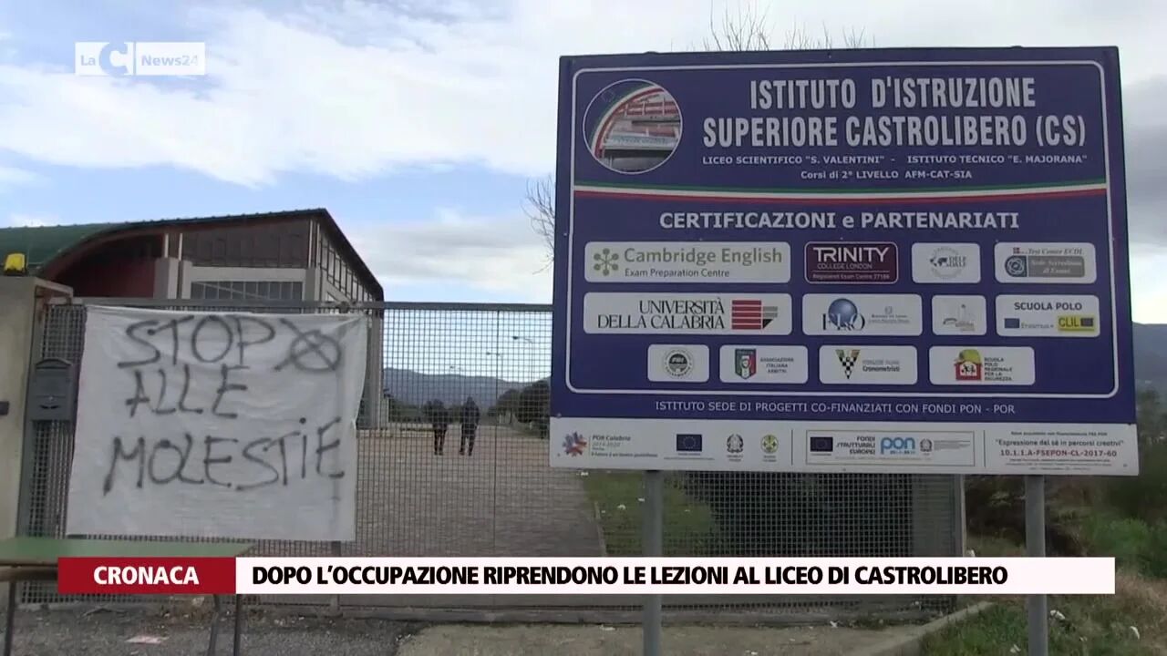 Dopo l’occupazione riprendono le lezioni al liceo di Castrolibero