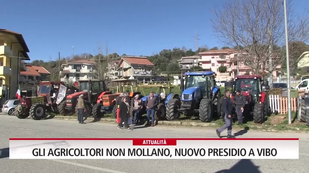 Gli agricoltori non mollano, nuovo presidio a Vibo