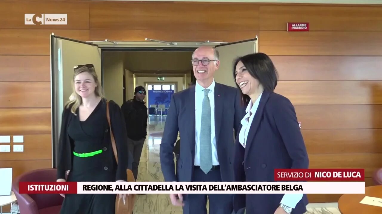 Regione, alla Cittadella la visita dell’ambasciatore belga