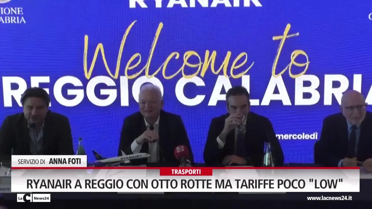 Ryanair a Reggio con otto rotte ma tariffe poco \"low\"