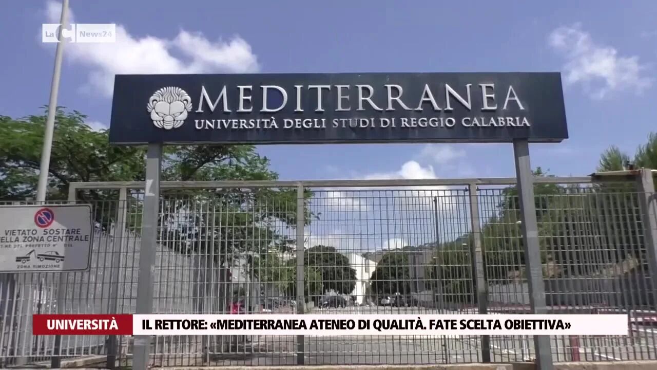 Il rettore: «Mediterranea ateneo di qualità. Fate scelta obiettiva»