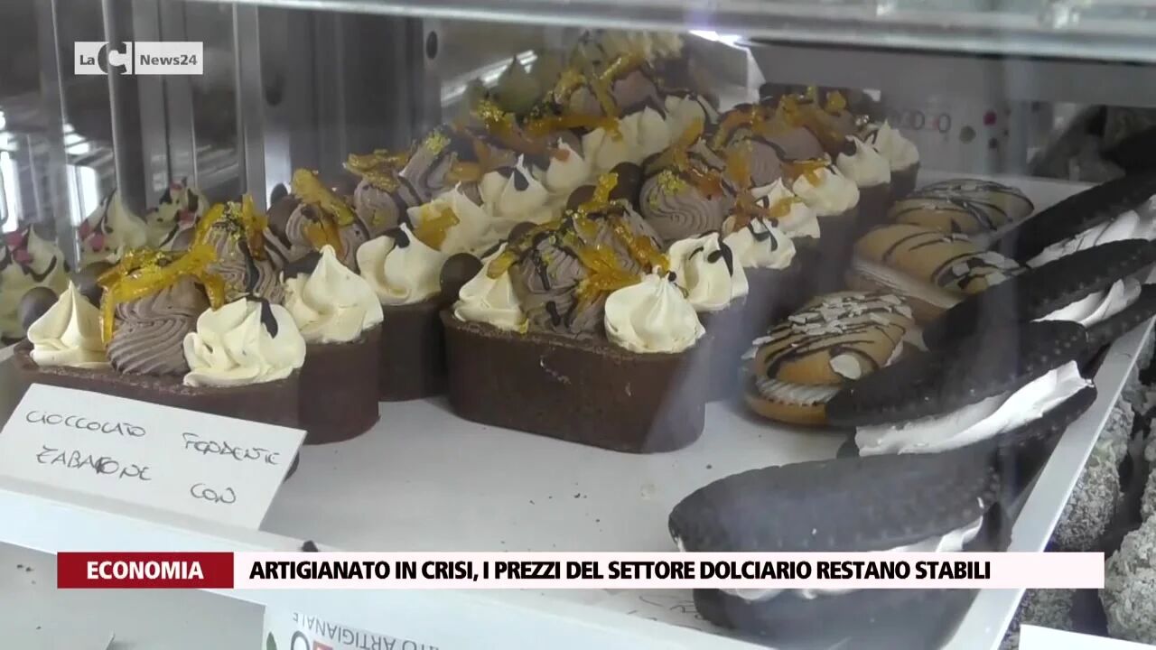 Artigianato in crisi, i prezzi del settore dolciario restano stabili