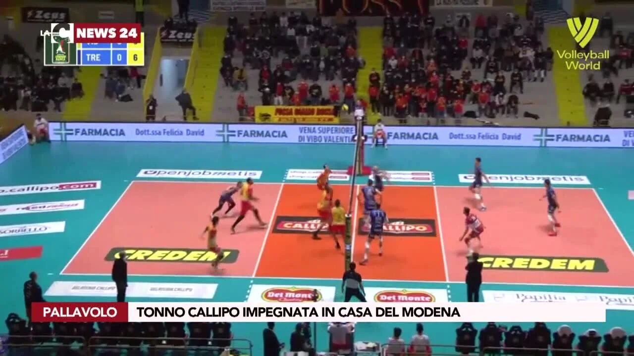 Tonno Callipo impegnata in casa del Modena