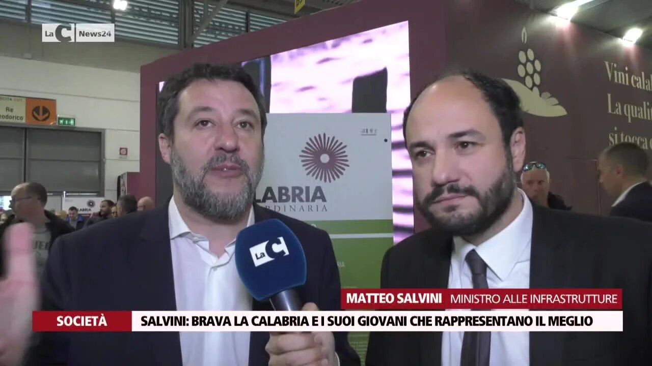 Salvini brava la Calabria e i suoi giovani che rappresentano il meglio