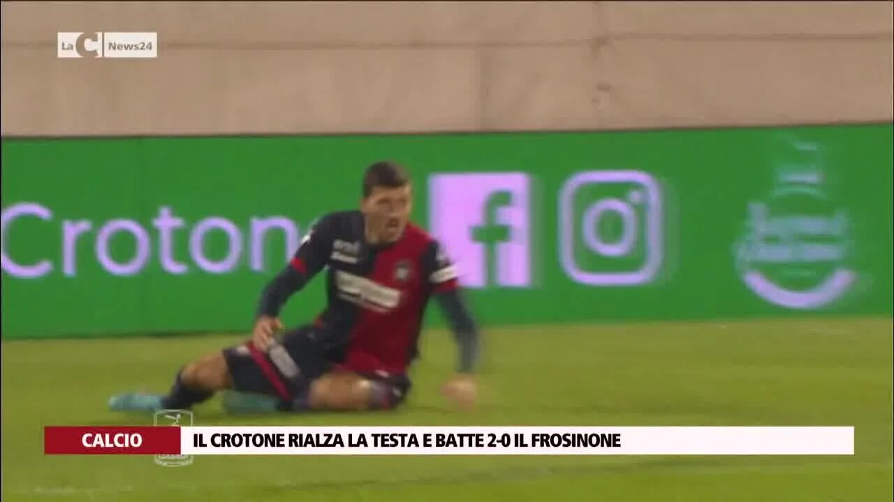 Il Crotone rialza la testa e batte 2-0 il Frosinone