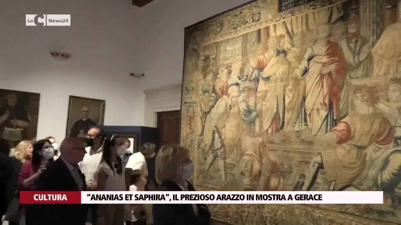 “Ananias et Saphira”, il prezioso arazzo in mostra a Gerace