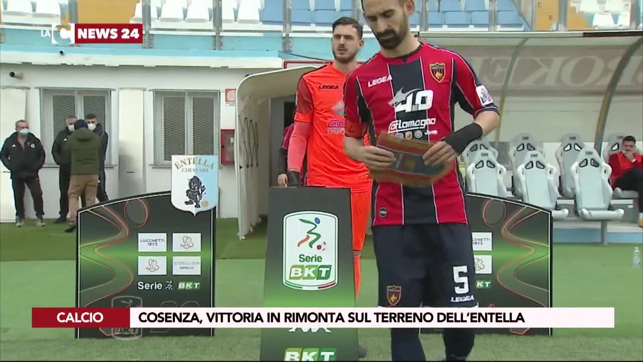 Cosenza, vittoria in rimonta sul terreno dell’Entella