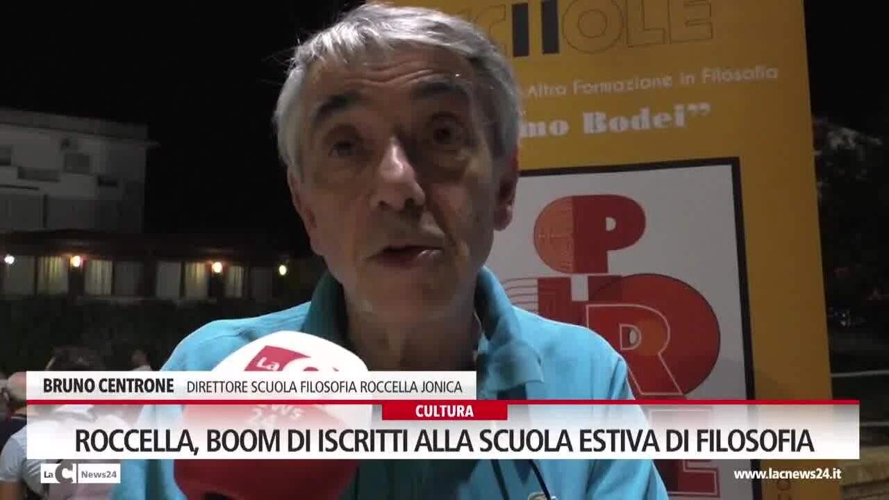 Roccella, boom di iscritti alla scuola estiva di filosofia