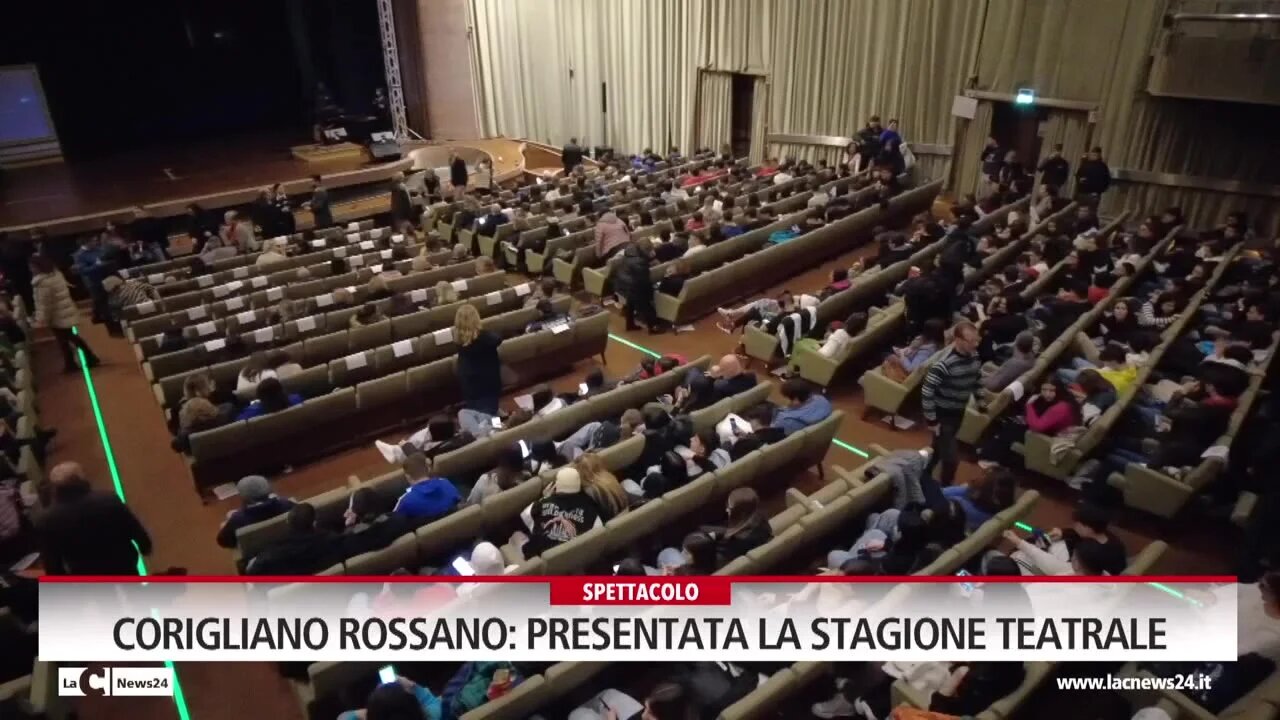 Corigliano Rossano: presentata la stagione teatrale