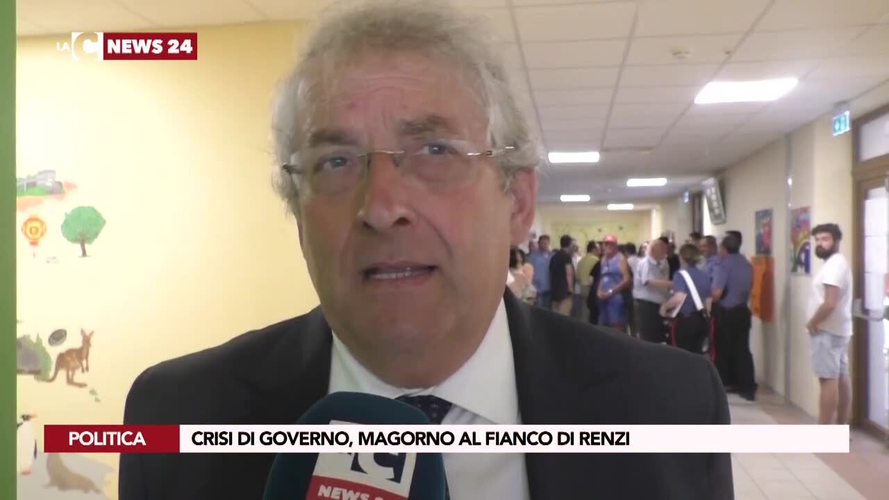 Crisi di Governo, Magorno al fianco di Renzi