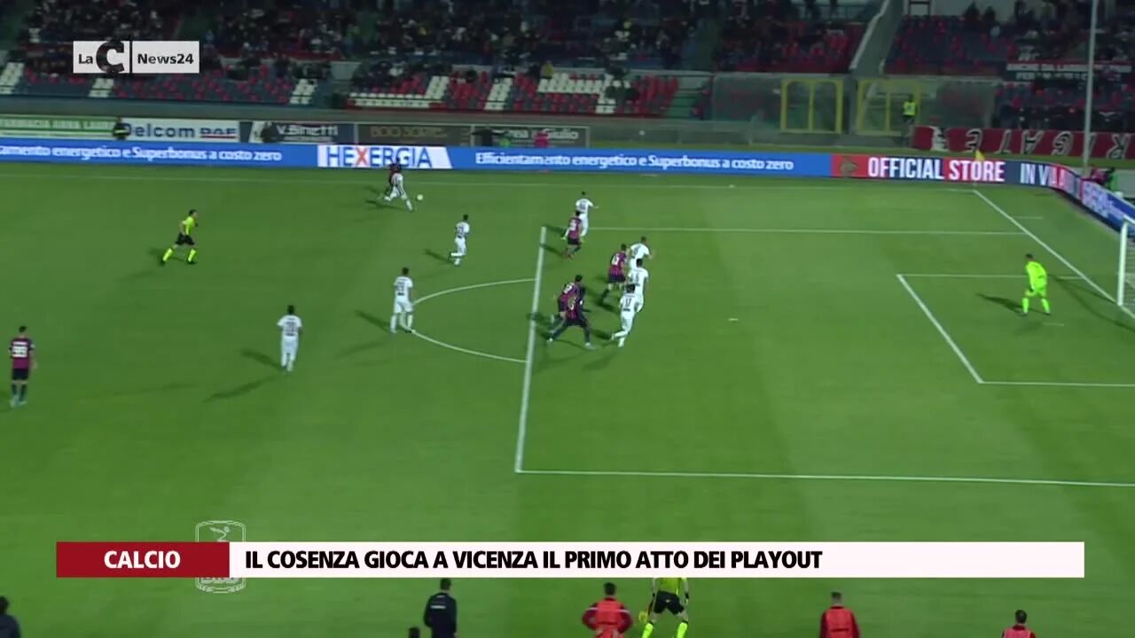 Il Cosenza gioca a Vicenza il primo atto dei playout