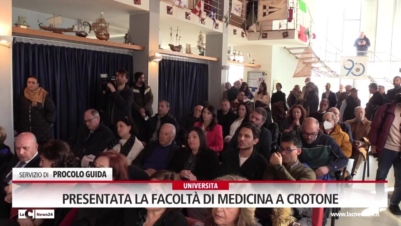 Presentata la facoltà di medicina a Crotone