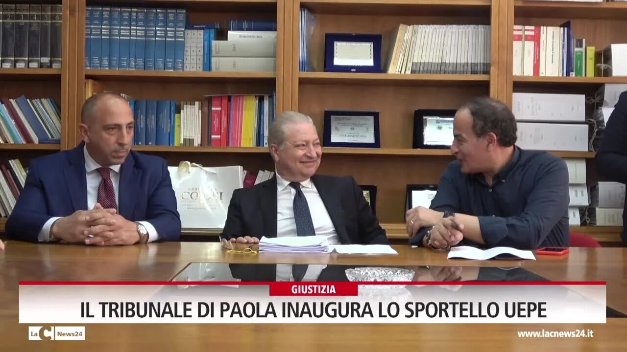 Il tribunale di Paola inaugura lo sportello Uepe